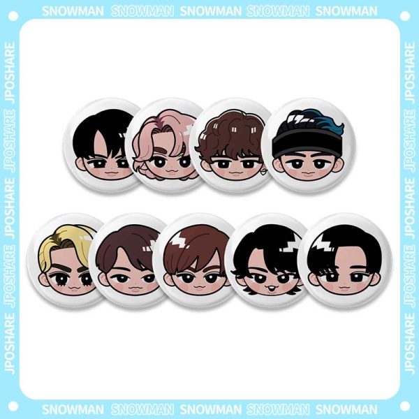 [特典C]Snow Man 全メンバーグッズセット 10 種類缶バッジ